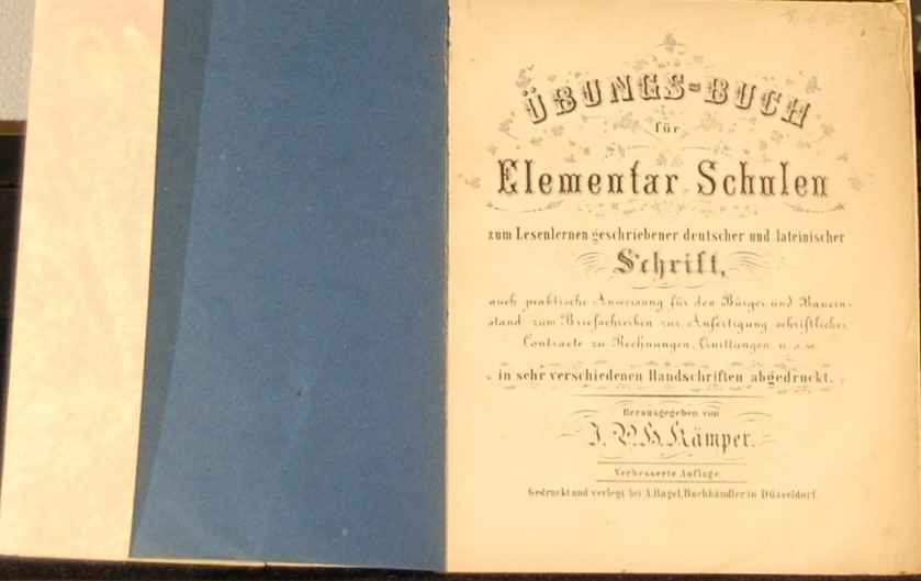 - - Ubungsbuch fur Elementar Schulen zum Lesenlernen geschriebener Deutscher und Lateinischer Schrift.